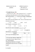 Đề kiểm tra học kì ii lớp 8 môn toán - phòng giáo dục bảo lộc, lâm đồng (đề 3)