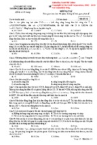 Đề thi thử đh 2015 môn lý lần 2 của thpt hàn thuyên bắc ninh