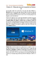 Windows 10 - những tính năng mới trong phiên bản windows 10