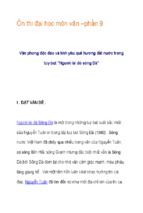 Văn phong và tình yêu quê hương đất nước trong tùy bút người lái đò sông đà