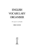 English vocabulary organiser - 100 topics for self-study
