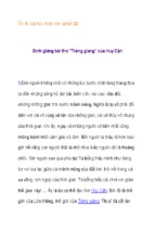 Ôn thi đại học môn văn: bình giảng bài thơ tràng giang của huy cận