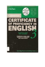 Cambridge certificate of proficiency in english 3