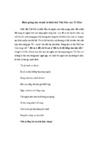 Bình giảng bức tranh tứ bình trong bài thơ việt bắc của tố hữu