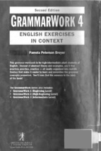 Grammar work 4: english exercises in context