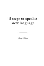 5 steps to speak a  new language