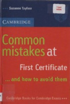 Common mistakes at first certificate (fce)
