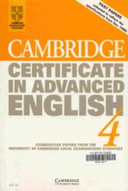 Cambridge certificate in advanced english 4