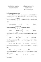 Đề kiểm tra học kì ii lớp 9 môn toán - trường thcs trần cao, hưng yên (đề 5)