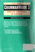 Grammar work 3: english exercises in context