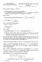 Tổng hợp các đề thi thử thpt quốc gia được tải nhiều tháng 5 năm 2015