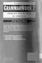 Grammar work 2: english exercises in context