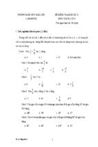 Đề kiểm tra học kì ii lớp 6 môn toán - phòng giáo dục bảo lộc, lâm đồng (đề 3)