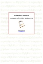 Perfect your sentences - 120 grammar and vocabulary mistakes to advoid