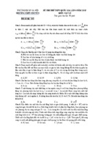 Đề thi thử thpt quốc gia môn lý lần 4 năm 2015 trường thpt chuyên sư phạm, hà nội