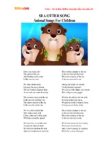 Video học tiếng anh cho trẻ em: sea otter song