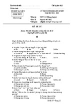 Đề thi tuyển sinh lớp 10 thpt tỉnh bạc liêu năm học 2011 - 2012 môn ngữ văn (mã đề 357)