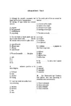 Bài tập ngữ pháp tiếng anh nâng cao (test 6)