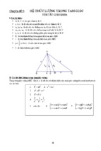 Ôn thi đại học môn toán - chuyên đề: hệ thức lượng trong tam giác