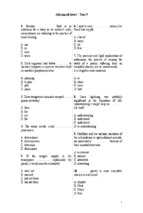Bài tập ngữ pháp tiếng anh nâng cao (test 5)