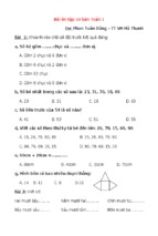 Bài tập cơ bản và nâng cao môn toán lớp 1
