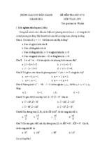Đề kiểm tra học kì ii lớp 9 môn toán - phòng giáo dục diên khánh, khánh hòa (đề 7)