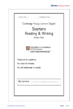 Cambridge young learners english sample test - level starter