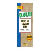 Vocabulary history and geography words