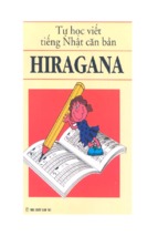 Tự học viết tiếng nhật căn bản hiragana