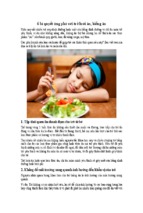 6 bí quyết ứng phó với trẻ lười ăn, biếng ăn