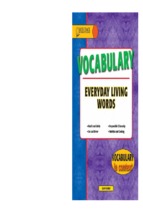 Vocabulary everyday living words