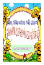 Bài giảng dấu hiệu chia hết cho 5 toán 4