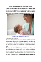 Những sai lầm nên tránh khi chăm sóc trẻ sơ sinh