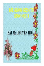 Bài giảng chuyển hóa sinh học 8