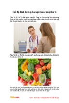 Chế độ dinh dưỡng cho người mắc ung thư vú