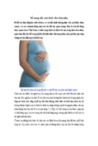 Bổ sung sắt, axít folic cho thai phụ