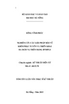 Luận văn thạc sĩ nghiên cứu các giải pháp bảo vệ khôi phục tuyến và triển khai đa dịch vụ trên mạng ip mpls