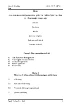 Giải pháp hoàn thiện công tác quản trị chất lượng tại công ty cổ phần dệt kim hà nội