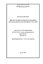 Thiết kế và sử dụng hệ thống bài tập theo hướng tiếp cận pisa trong dạy học phần hóa học vô cơ lớp 9  luận văn ths. giáo dục học