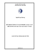 Kết hợp mô hình cực đại entropy và học luật chuyển đổi cho bài toán gán nhãn từ loại