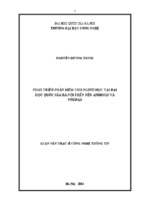 Phát triền phần mềm cho người học tại Đại học Quốc gia Hà Nội trên nền Android và VNUPAD
