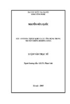 Dãy Antenna thích nghi và các ứng dụng trong truyền thông di động CDMA