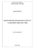 Một số phương pháp mã hóa lượng tử và mô phỏng trên máy tính