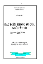 Đặc điểm phóng sự của Ngô Tất Tố