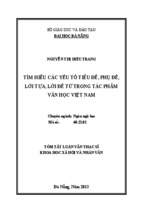 Tìm hiểu các yếu tố tiêu đề, phụ đề, lời tựa, lời đề từ trong tác phẩm văn học Việt Nam