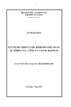 Xây dựng chiến lược kinh doanh cao su tự nhiên của công ty cao su Kon Tum