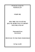 Hoàn thiện công tác kế toán quản trị chi phí ở Công ty TNHH MTV Dược Trung ương III