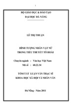 Hình tượng nhân vật nữ trong tiểu thuyết Tô Hoài