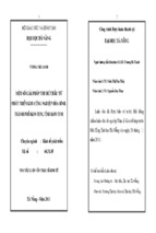 Một số giải pháp thu hút đầu tư phát triển khu công nghiệp Hòa Bình, thành phố Kon Tum, tỉnh Kon Tum