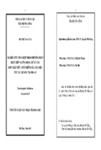 Nghiên cứu tổng hợp theo phương pháp trực tiếp và ứng dụng xử lý các hợp chất hữu cơ ô nhiễm của vật liệu xúc tác quang TiO2 SBA-15